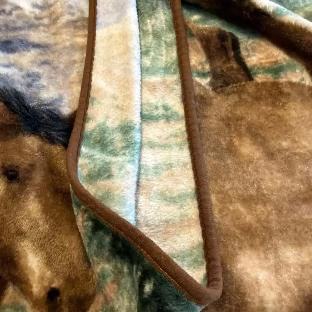 Running Horses Lap Throw Blanket 38”x59” Soft Fleece Equestrian Western Cowboy